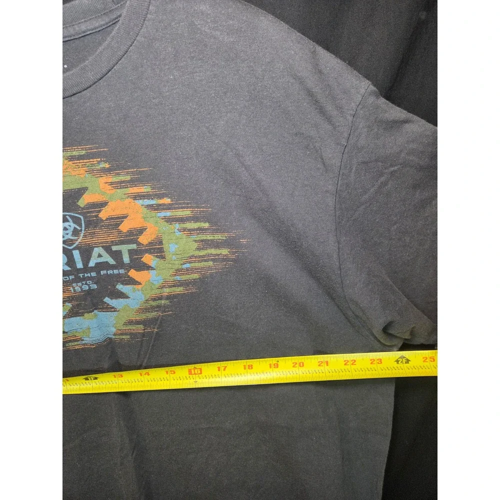 Ariat Lot of 3 Mens XL T Shirts Blue Gray‎ Graphic Short Sleeve Cotton Buckle